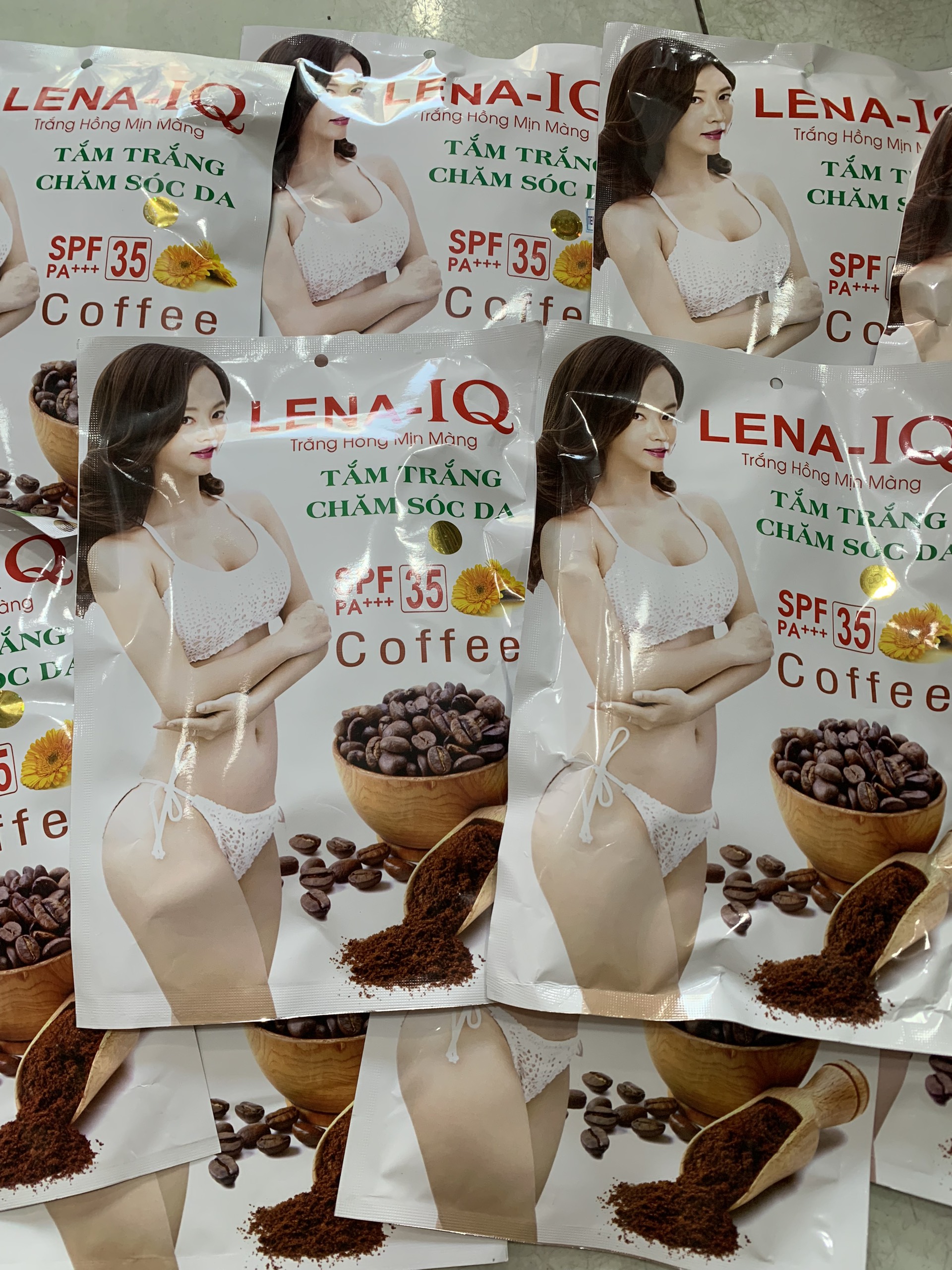 Tắm Trắng Cà Phê LENA IQ - TẮM TRẮNG LENA CÀ PHÊ 1