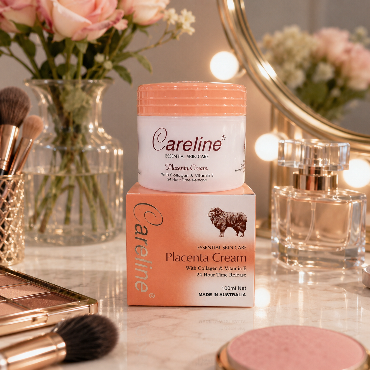 Kem cừu Carelin Careline Placenta Cream with Collagen & vitamin E 100ml 2