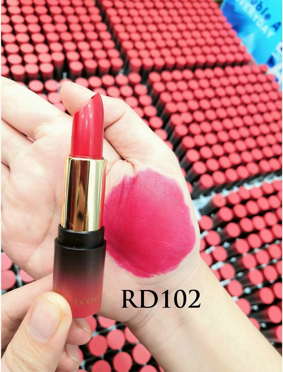 SON LÌ ECOSY NATURE LIPSTICK THE COLLAGEN HÀN QUỐC - RD 102 - ĐỎ SAN HÔ 1