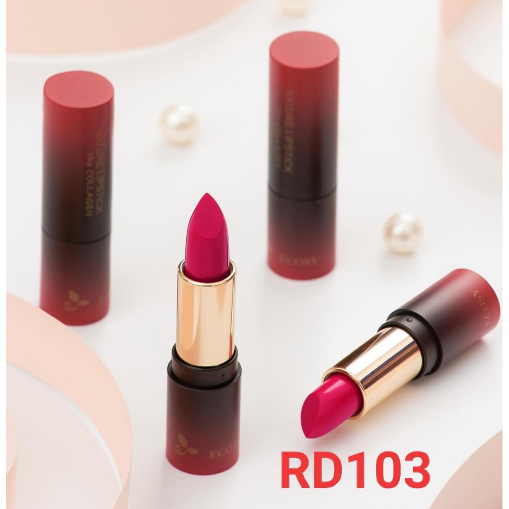 SON LÌ ECOSY NATURE LIPSTICK THE COLLAGEN HÀN QUỐC - RD 103 - HỒNG SAN HÔ 2