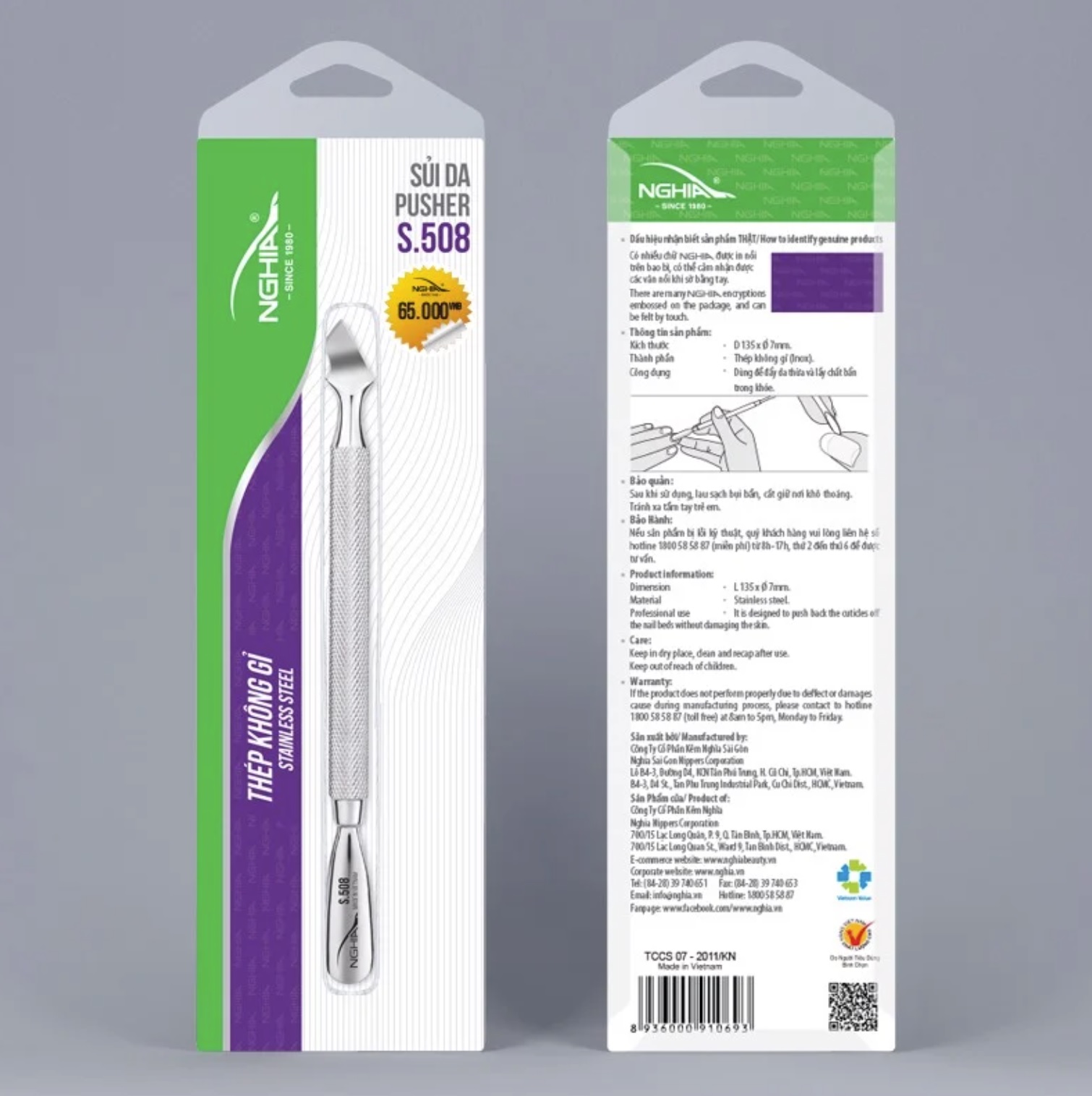 Sủi da Kềm Nghĩa S-508 1