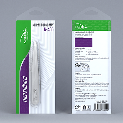 Nhíp nhổ lông mày Kềm Nghĩa N.405 2