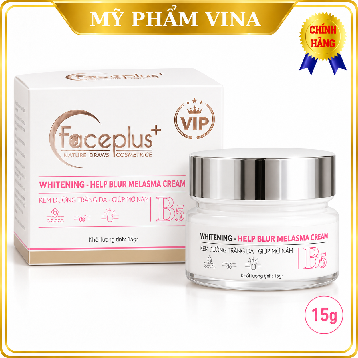 Kem FacePlus+ Sạch Nám - Tàn Nhang - Đồi Mồi 15g 1