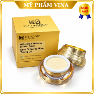 Kem Hatagold Nám Dưỡng Trắng Da Tinh Chất Nano Vàng Và Nhị Sen - Whitening and Melasma Solution Cream - 18gr