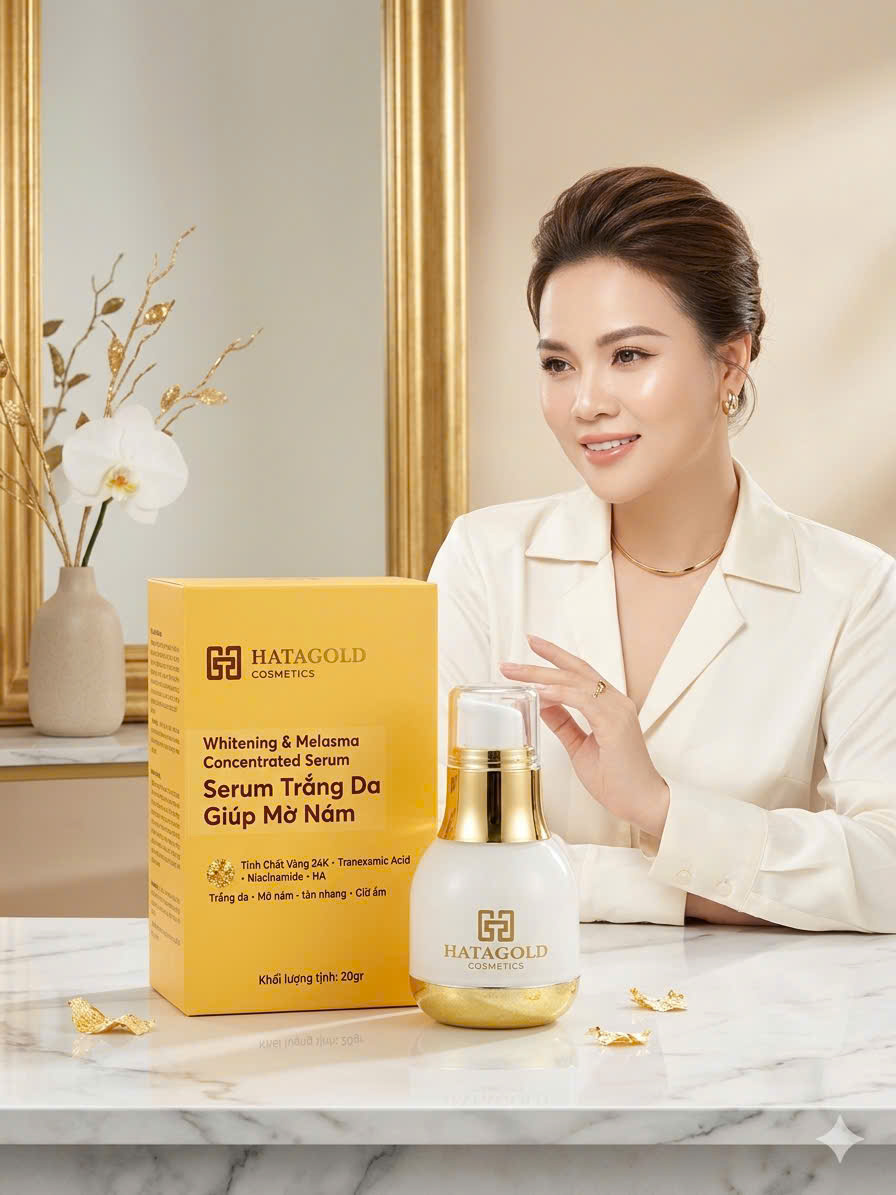 Serum Hatagold Tinh Chất Vàng 24K - Whitening and Melasma Concentrated Serum - 15gr 1