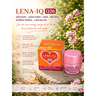 Kem Mụn LENA IQ Q26 - Giảm Thâm, Nám, Mờ Sẹo, Dưỡng Trắng, Làm Dịu Da 18g