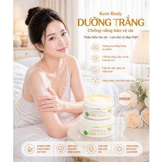 Kem Dưỡng Trắng Da BODY Cosy White H6 - kem dưỡng trắng da chống nắng bảo vệ da toàn thân 200gr