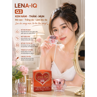 Kem LENA-IQ Q3 mụn - Thâm - Nám - Mờ sẹo - Trắng da - Làm dịu da (20g)