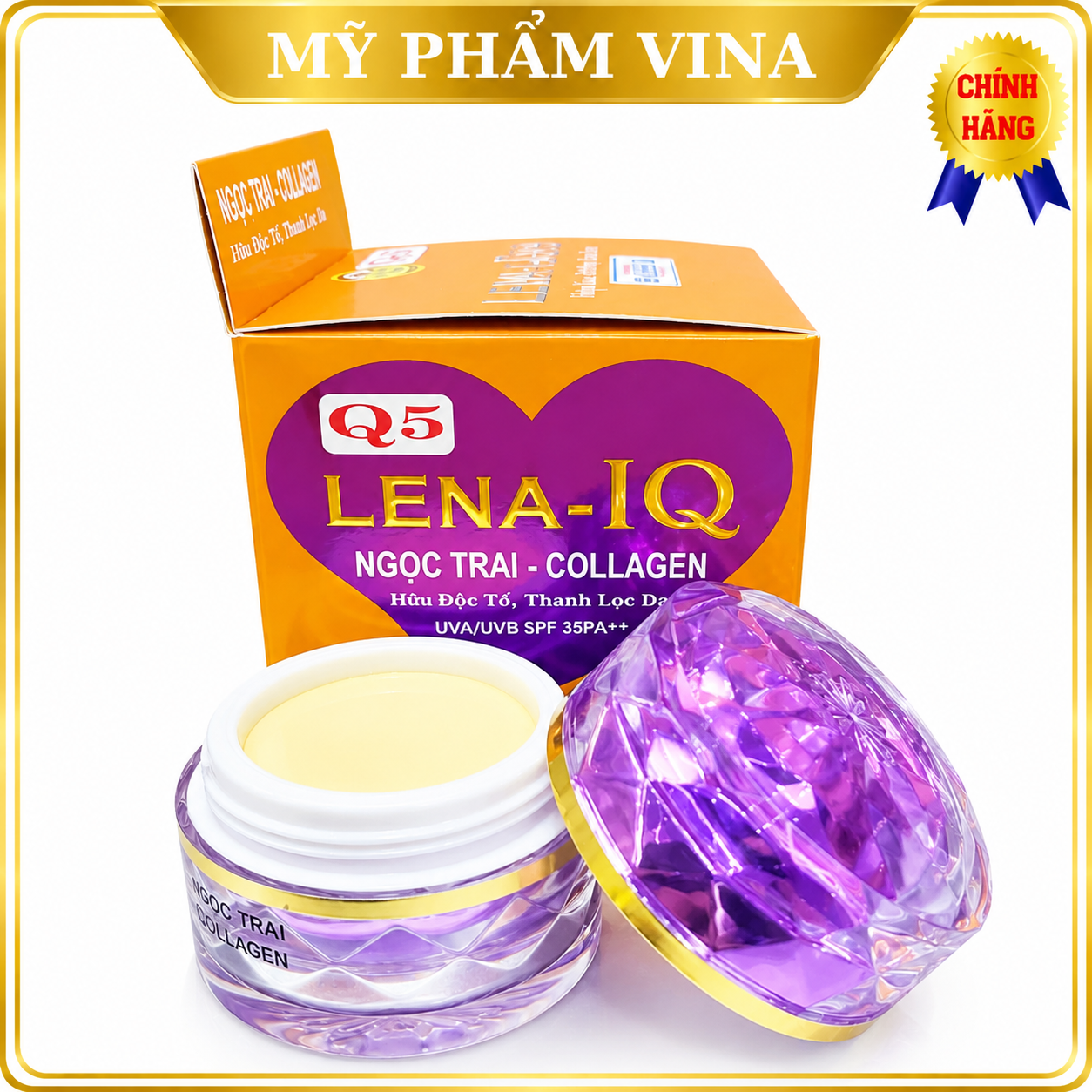 Kem LENA-IQ Q5 nám chuyên sâu - Chống nắng - Giúp tái tạo - Trẻ hóa làn da (30g) 1