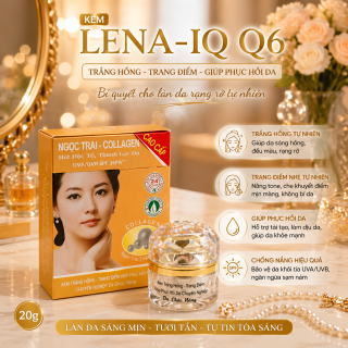 Kem LENA-IQ Q6 trắng hồng - Trang điểm - Giúp phục hồi da (30g)