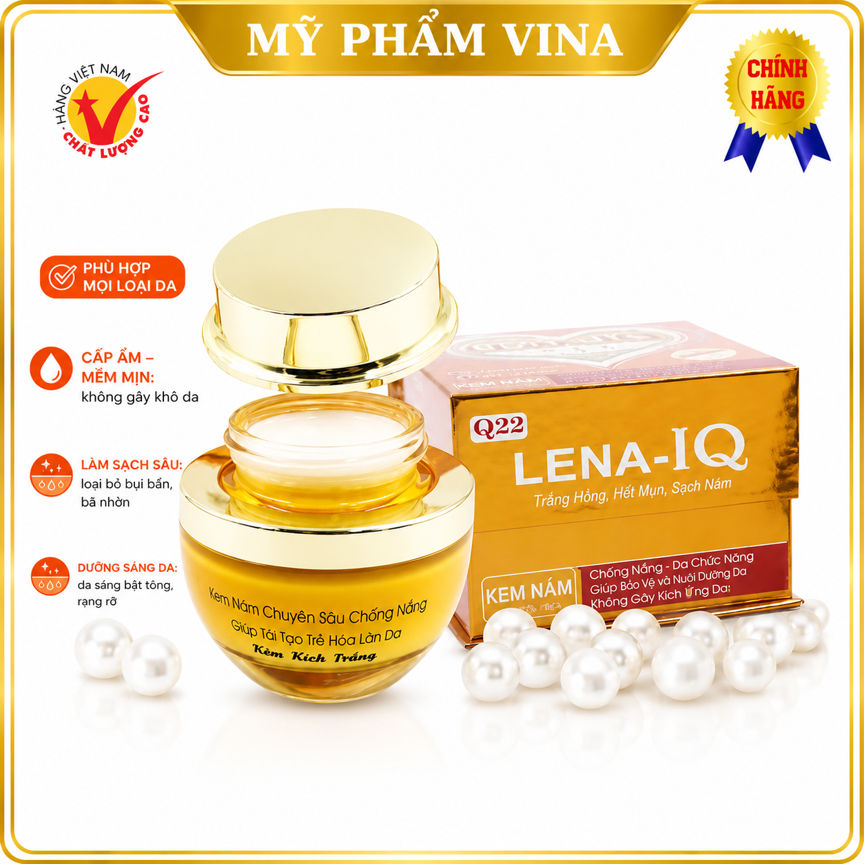 Kem nám chuyên sâu đa chức năng LENA-IQ Q22 (40g) 2