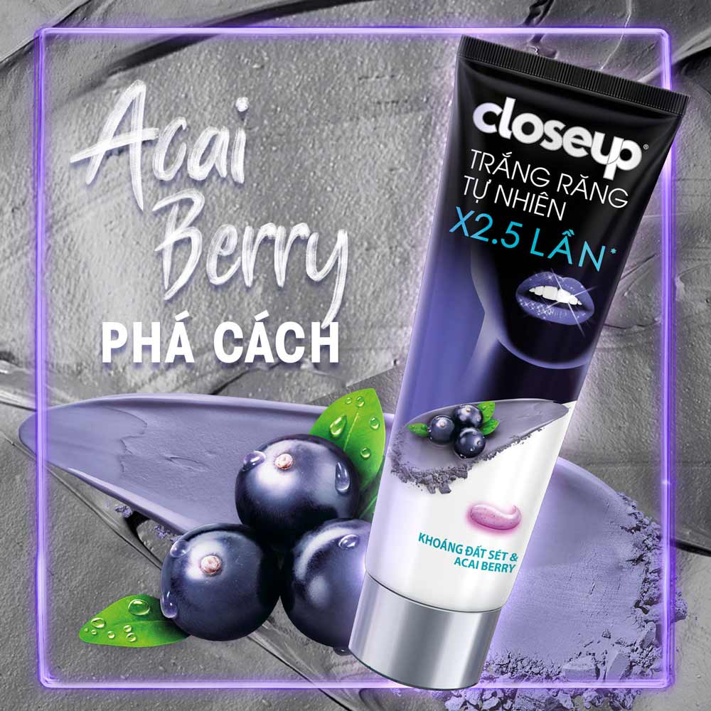 Kem đánh răng Close up Khoáng đất sét và Việt quất 230gr 1