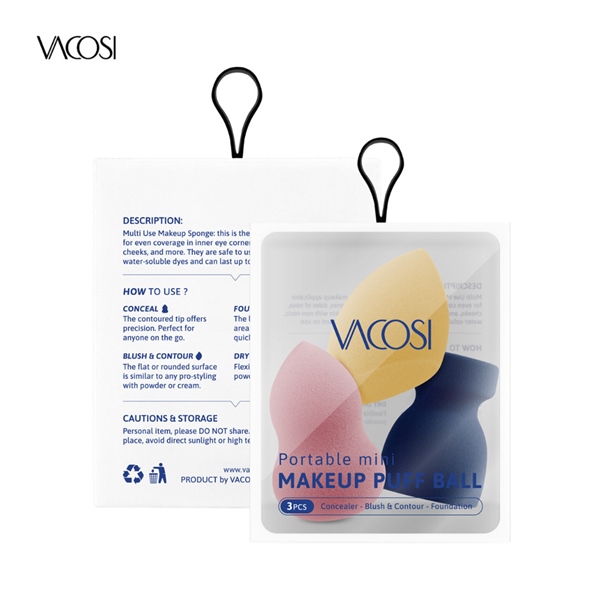SET 3 BÔNG VACOSI PORTABLE MINI MAKEUP PUF BALL PH05 1