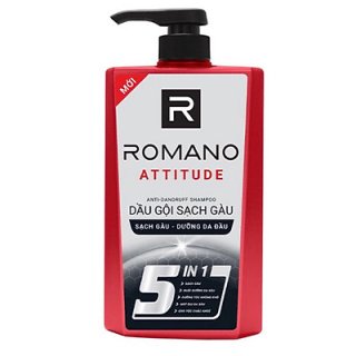 Dầu gội Romano Attitude 5IN1 tóc khỏe, sạch gàu chai 650g