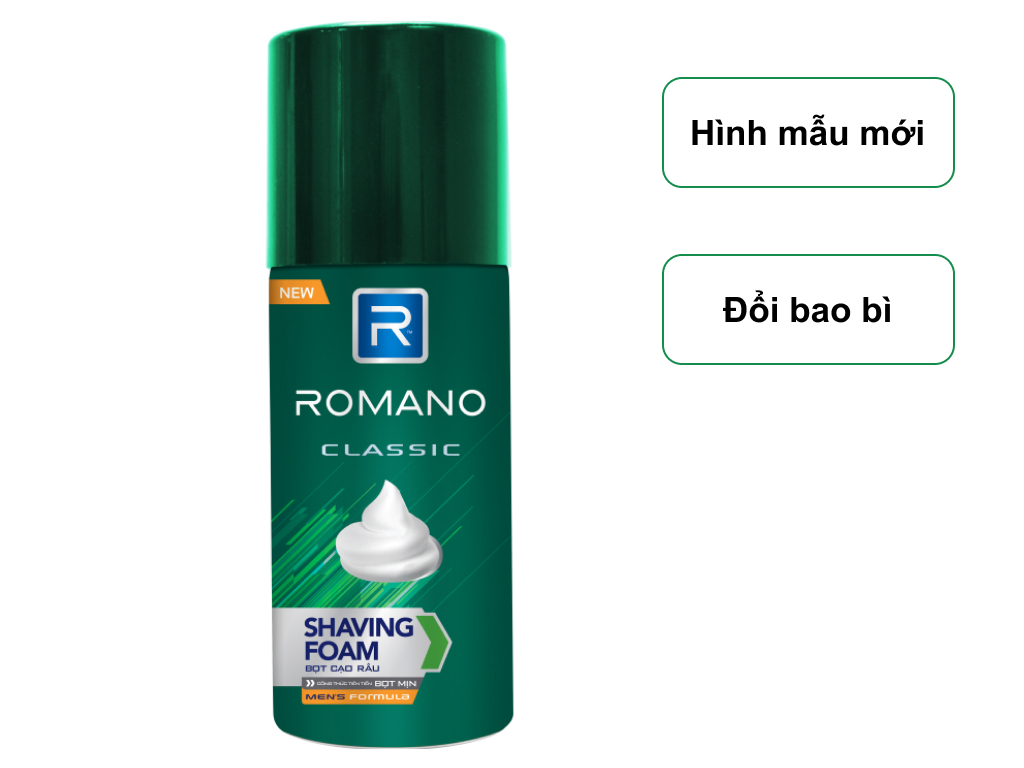 Bọt cạo râu Romano Classic 175ml 2