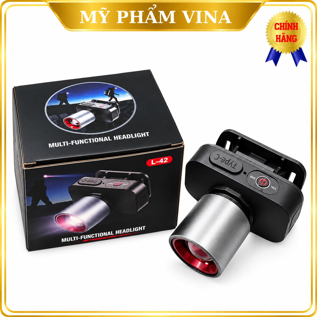 Đèn pin đội đầu L42 ánh sáng trắng 1