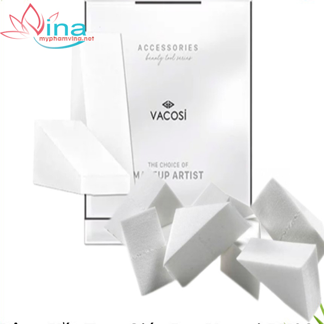 Bông Phấn Ướt Tam Giác Vacosi Prs Wedge Pro Sponge (Bịch 12 miếng) - PU01 2