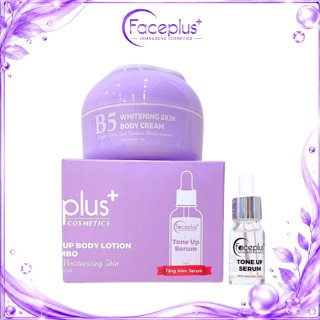 [TẶNG SERUM] Kem dưỡng trắng body Faceplus+ New B5 White Tone Up Body Lotion 150gr (tặng 2 mặt nạ faceplus)