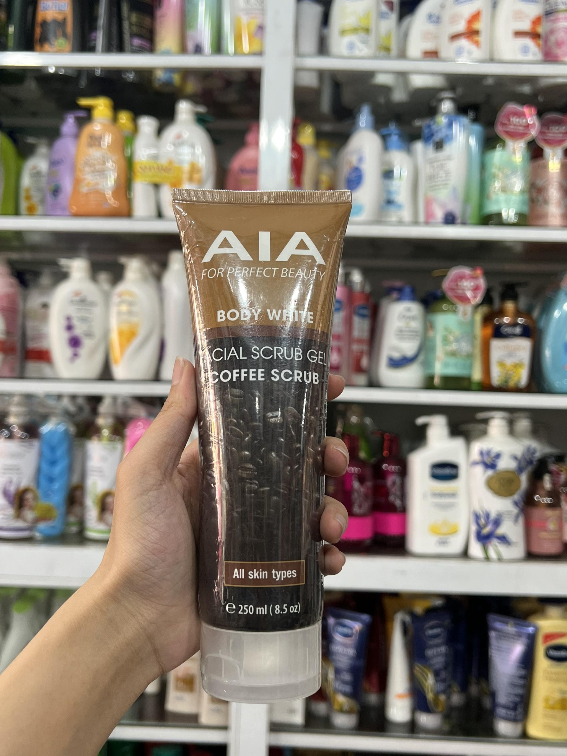 Gel tẩy kì tế bào chết body  AIA Facial Scrub Coffee (cà phê ) 250ml 2