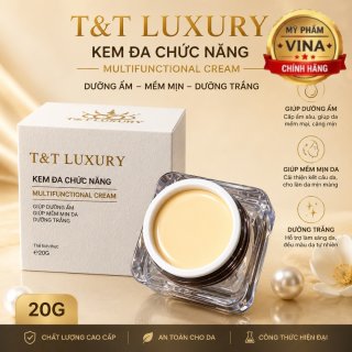Kem T&T LUXURY Đa Chức Năng Giúp Dưỡng Ẩm Mềm Mịn Dưỡng Trắng Da 20g SPF 45 PA++  20gr
