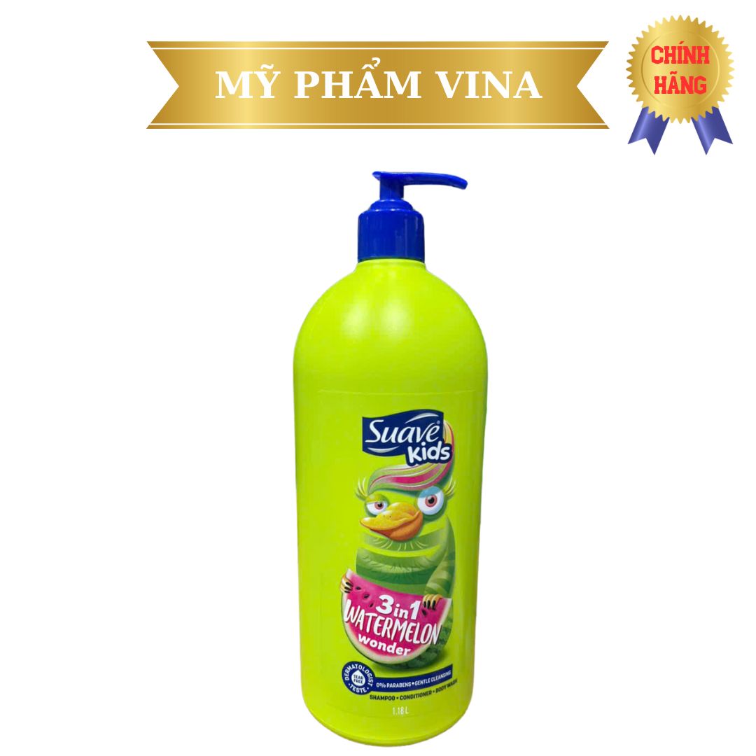 Sữa Tắm Suave Kids 3in1 Hương Dưa Hấu - 1180ml 1