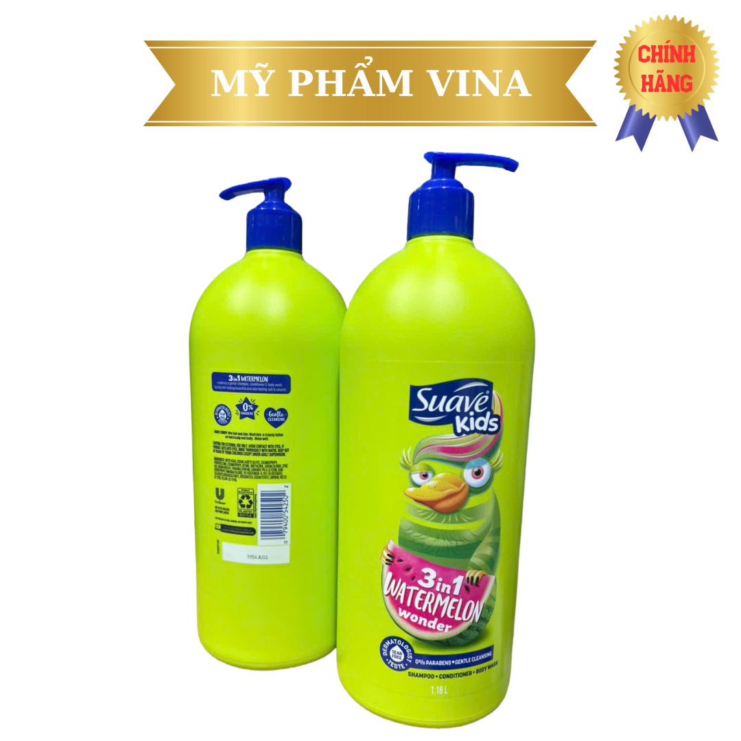 Sữa Tắm Suave Kids 3in1 Hương Dưa Hấu - 1180ml 2