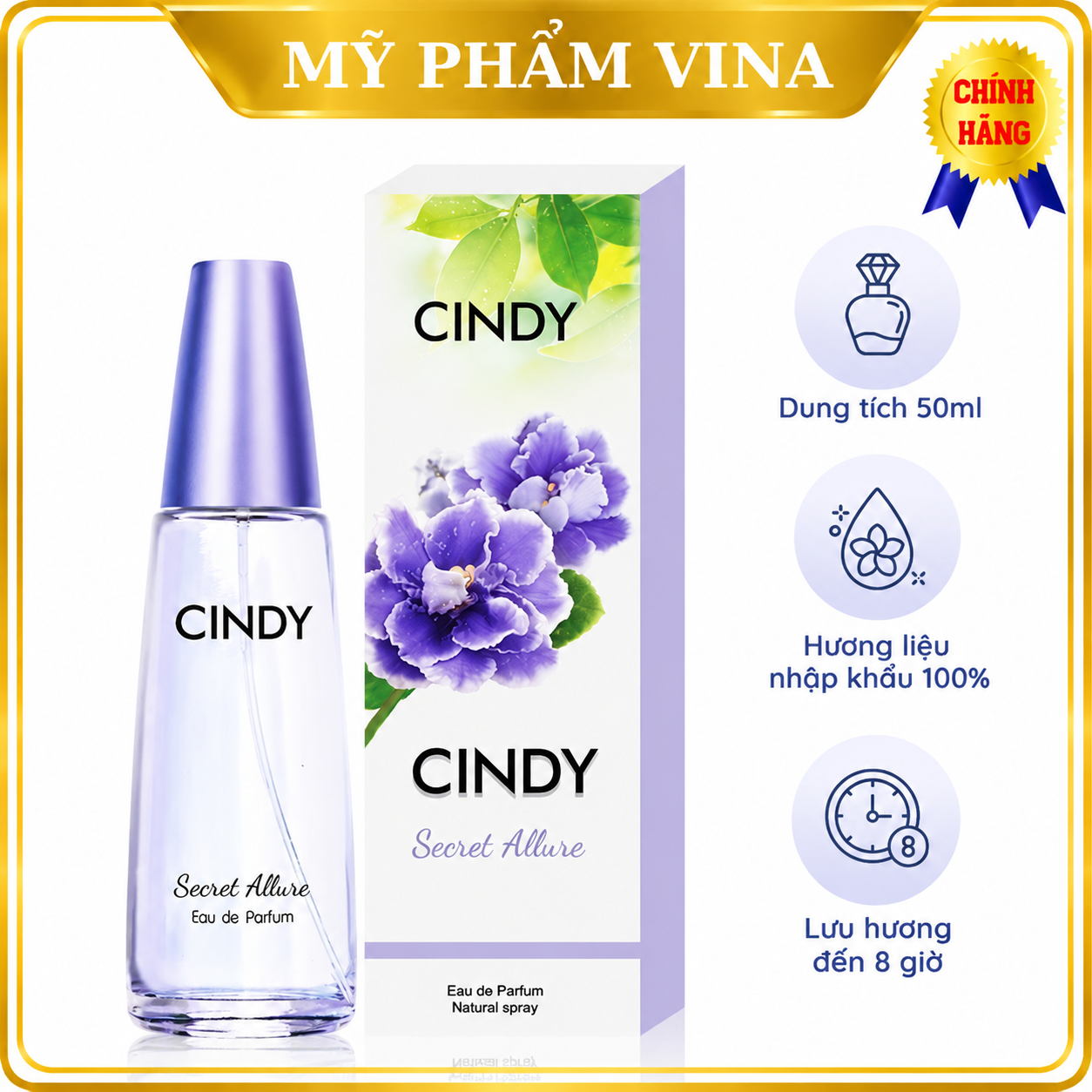 Nước hoa Cindy Secret Allure 50ml 1
