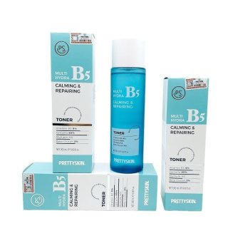 Nước hoa hồng Pretty Skin Multi Hydra B5 Calming & Repairing Toner 205ml - Giúp cấp ẩm phục hồi da