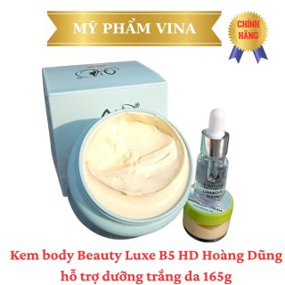 (Xanh) KEM BODY BEAUTY LUXE B5 HD HOÀNG DŨNG HỖ TRỢ DƯỠNG TRẮNG DA 165G