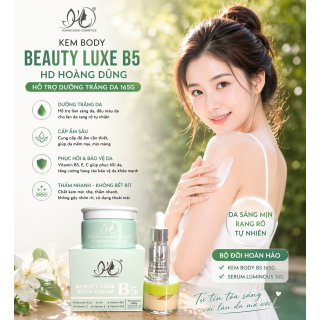 (Xanh) KEM BODY BEAUTY LUXE B5 HD HOÀNG DŨNG HỖ TRỢ DƯỠNG TRẮNG DA 165G