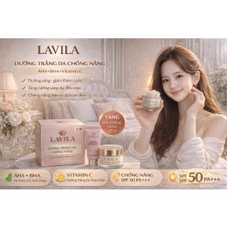 Kem Lavila L10 Dưỡng Trắng Da Chống Nắng AHA-BHA-Vitamin C 25GR - Tặng kem chống nắng 20ml 2