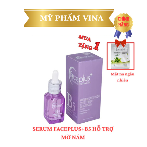 [Mẫu mới]  Serum Faceplus+ B5 dưỡng trắng da - ngăn ngừa nám - tàn nhang (Tặng mặt nạ) - màu tím - 20ML 1