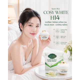 KEM HQ COSY WHITE H14 DƯỠNG TRẮNG HỒNG DA NGỪA MỤN CHỐNG NẮNG 30G
