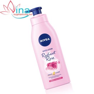 Sữa dưỡng thể dưỡng trắng da Nivea Radiant Rose 350ml 2
