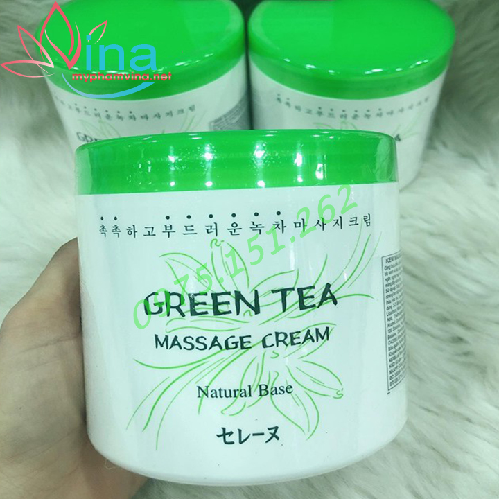 Kem Massage Trà Xanh MIRA Green Tea Massage Cream Hàn Quốc  (450ml) 2