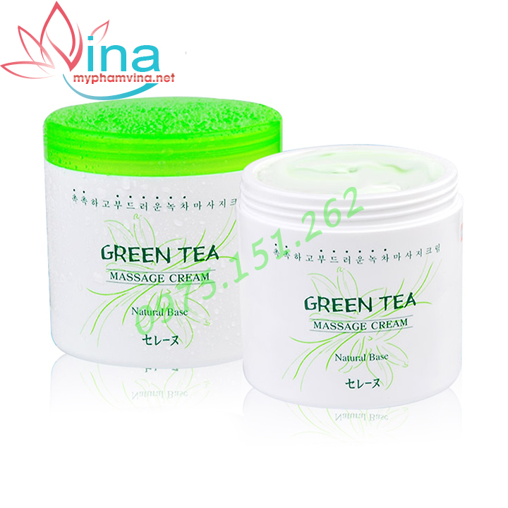 Kem Massage Trà Xanh MIRA Green Tea Massage Cream Hàn Quốc  (450ml) 1