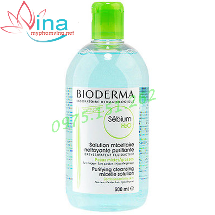 NƯỚC TẨY TRANG BIODERMA XANH 500ML 2