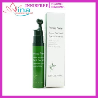 Tinh Chất Dưỡng Mắt Dạng Lăn Innisfree Green Tea Seed Eye & Face Ball (10ml)