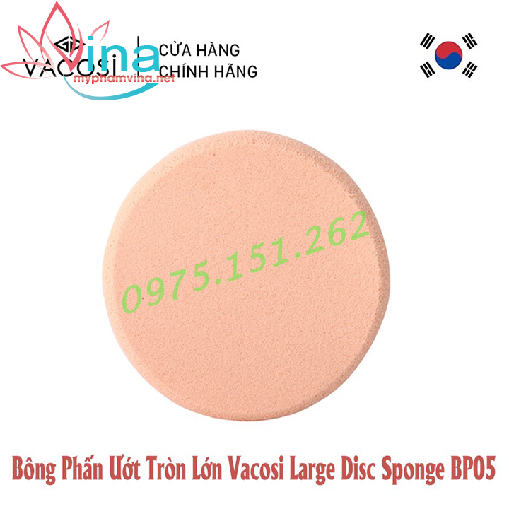 BÔNG PHẤN ƯỚT TRÒN LỚN VACOSI LARGE DISC SPONGE BP05 2