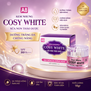 Kem Cosy White A8 dưỡng trắng da chống nắng 12gr