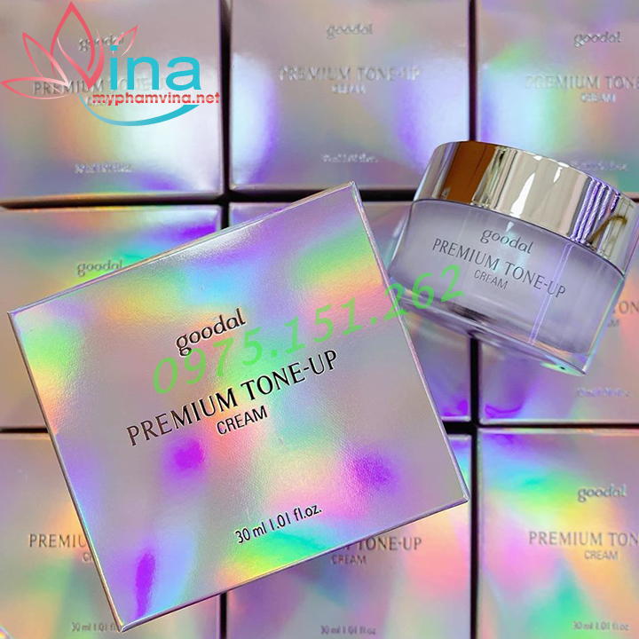 Kem dưỡng trắng da Ốc Sên Goodal Premium Snail Tone-Up Cream Hàn Quốc 50ml Mẫu Mới 2020