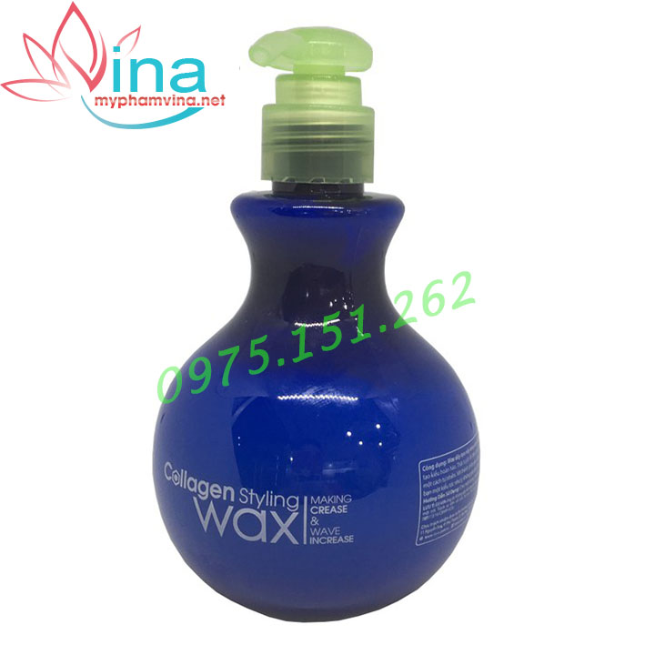 WAX GIỮ NẾP TÓC LAVOX COLLAGEN MÀU XANH 300ML 1