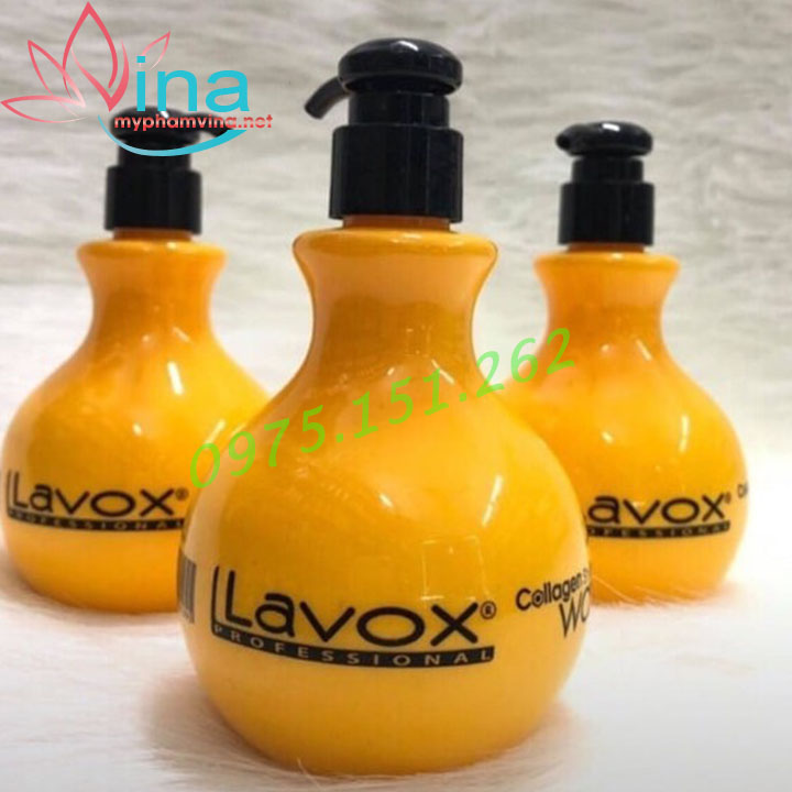 WAX GIỮ NẾP TÓC LAVOX COLLAGEN MÀU VÀNG 300ML 2