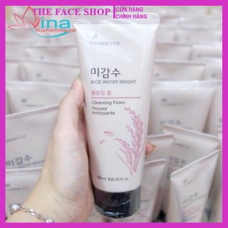 Sữa rửa mặt The Face Shop Rice Water Bright Cleasing Foam 150ml  2