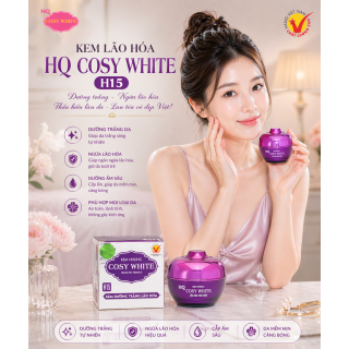 Kem HQ Cosy White  H15 Dưỡng Trắng Da Ngừa Lão Hóa 12g