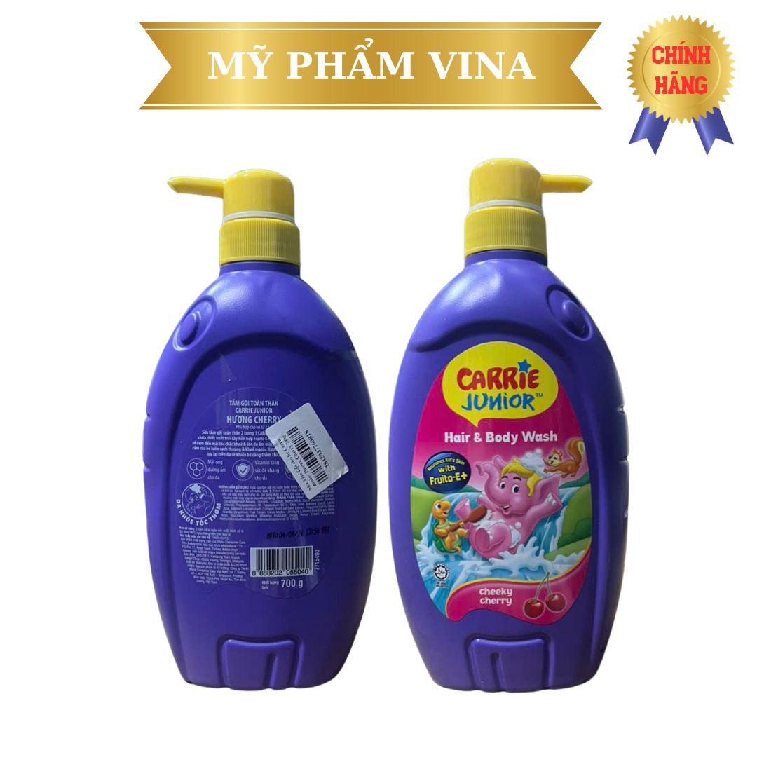 Tắm gội toàn thân Carrie Junior - hương Cherry 700Gr 2